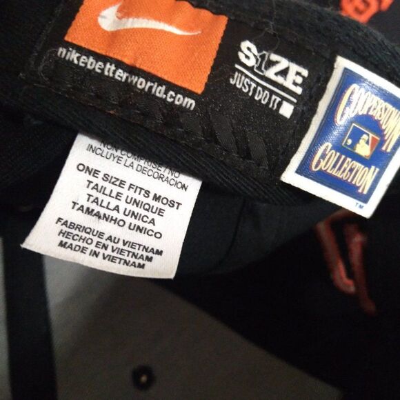 Nike Cooperstown Collection San Francisco Giants Script Snap Back Hat - Picture 7 of 9